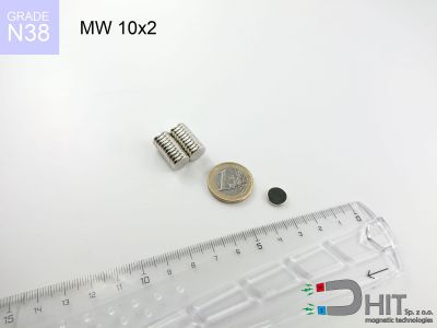mw 10x2 n38 - magnes walcowy mw 10x2 n38 - magnes walcowy