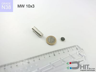mw 10x3 n38 - magnes walcowy mw 10x3 n38 - magnes walcowy