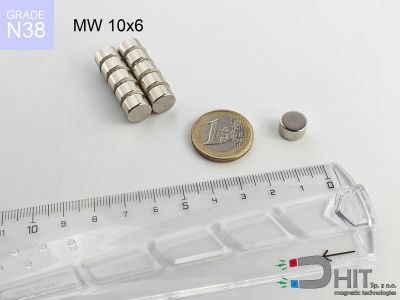 mw 10x6 n38 - magnes walcowy mw 10x6 n38 - magnes walcowy