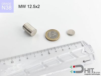 mw 12.5x2 n38 - magnes walcowy mw 12.5x2 n38 - magnes walcowy