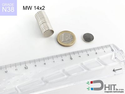 mw 14x2 n38 - magnes walcowy mw 14x2 n38 - magnes walcowy