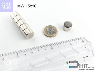 mw 15x10 n38 - magnes walcowy mw 15x10 n38 - magnes walcowy
