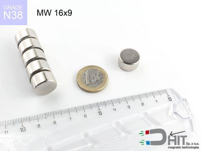 mw 16x9 n38 - magnes walcowy mw 16x9 n38 - magnes walcowy