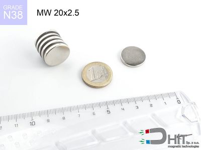 mw 20x2.5 n38 - magnes walcowy mw 20x2.5 n38 - magnes walcowy