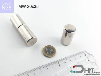 mw 20x35 n38 - magnes walcowy mw 20x35 n38 - magnes walcowy