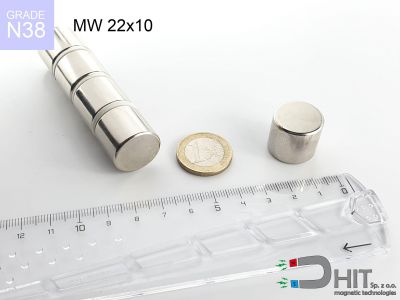 mw 22x10 n38 - magnes walcowy mw 22x10 n38 - magnes walcowy