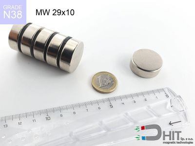 mw 29x10 n38 - magnes walcowy mw 29x10 n38 - magnes walcowy