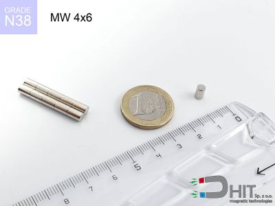 mw 4x6 n38 - magnes walcowy mw 4x6 n38 - magnes walcowy
