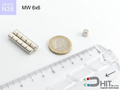 mw 6x6 n38 - magnes walcowy mw 6x6 n38 - magnes walcowy